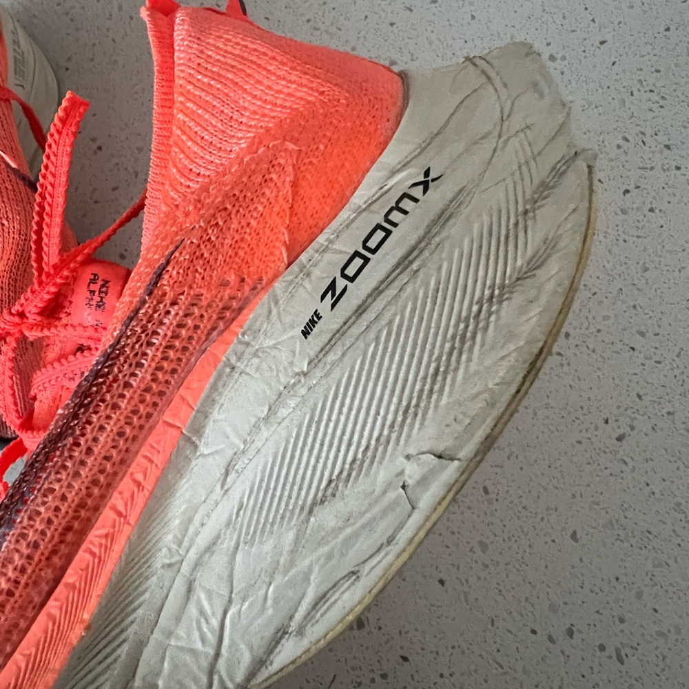 Nike Women's Bright Orange Running Sneakers with Dark Swoosh